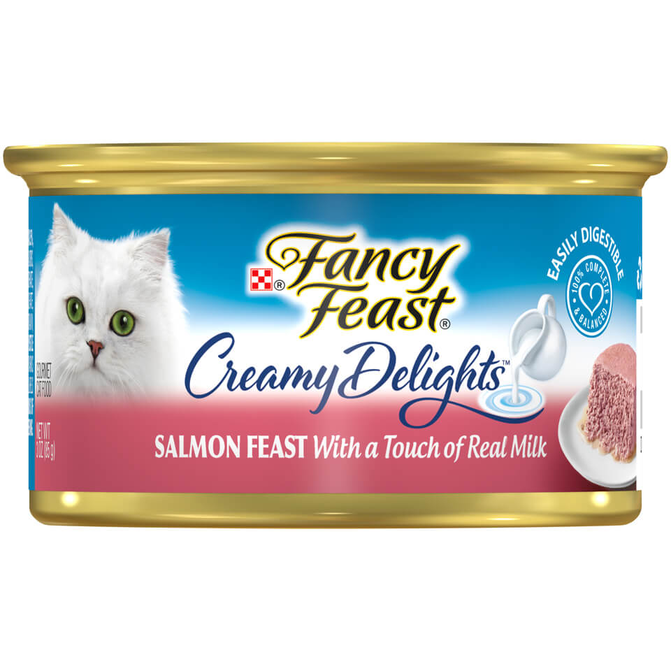 Fancy Feast Creamy Delights Salmon Wet Cat Food Purina