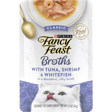 Fancy Feast Broths Classic Tuna, Shrimp & Whitefish Wet Cat Food